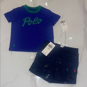 Polo Ralph Lauren Blue T-Shirt and Shorts Set